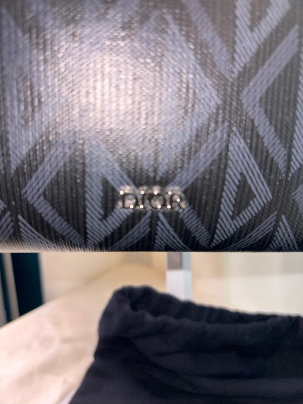 Christian Dior Hit the Road Zip Messenger Black CD Diamond Crossbody for Men